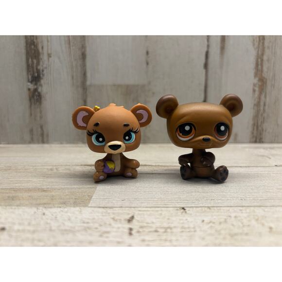 Littlest Pet Shop LPS Honey Bear Lot - Excellent Condition - Picture 1 of 3